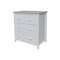 International Concepts Solid Wood Bedroom Dresser/Chest with 3 Drawers, White BD08-8003 - alternate 1
